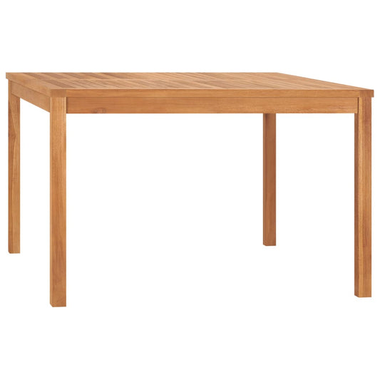 Table à manger de jardin 120x120x77 cm en bois de teck massif