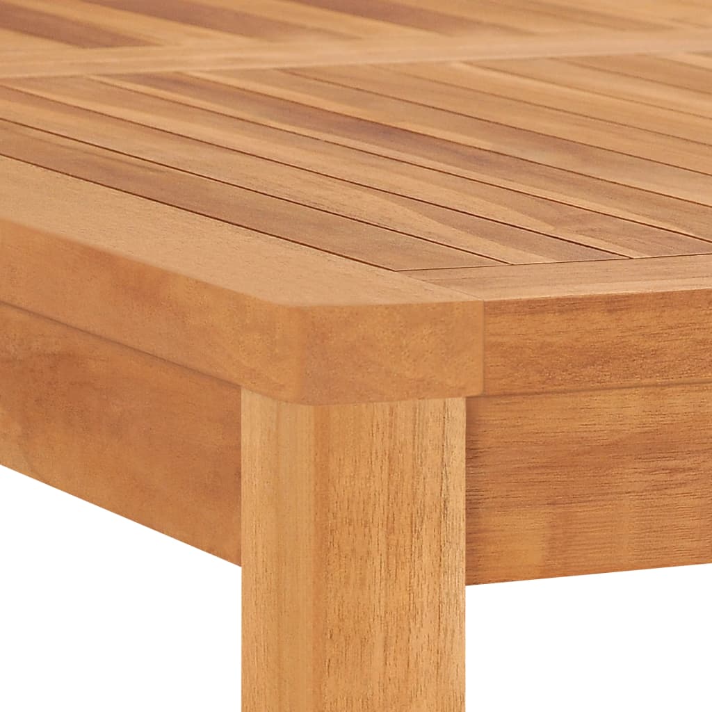 Table à manger de jardin 120x120x77 cm en bois de teck massif