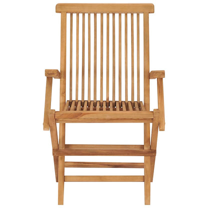 Klappstühle, 3-teilig, Massivholz Teakholz