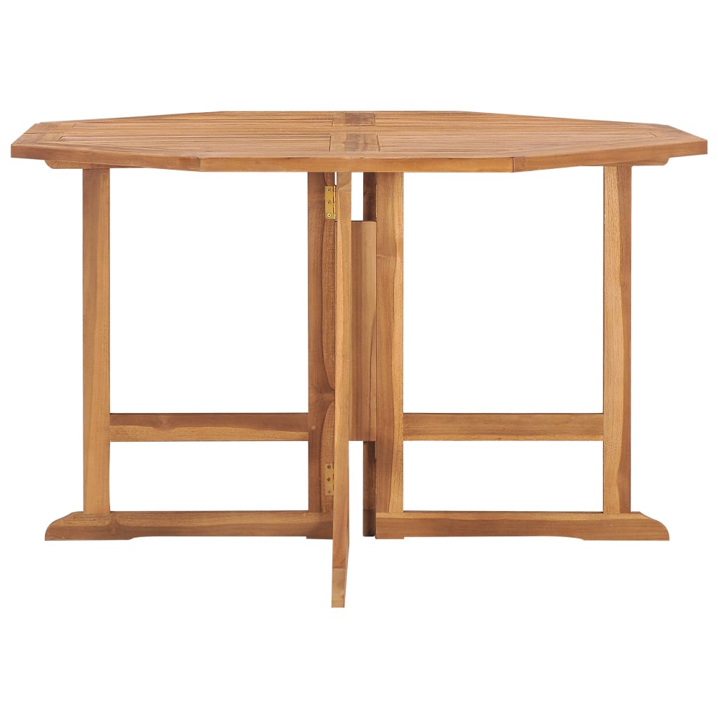 Garten-Esstisch Klappbar 120x120x75 cm Massivholz Teak