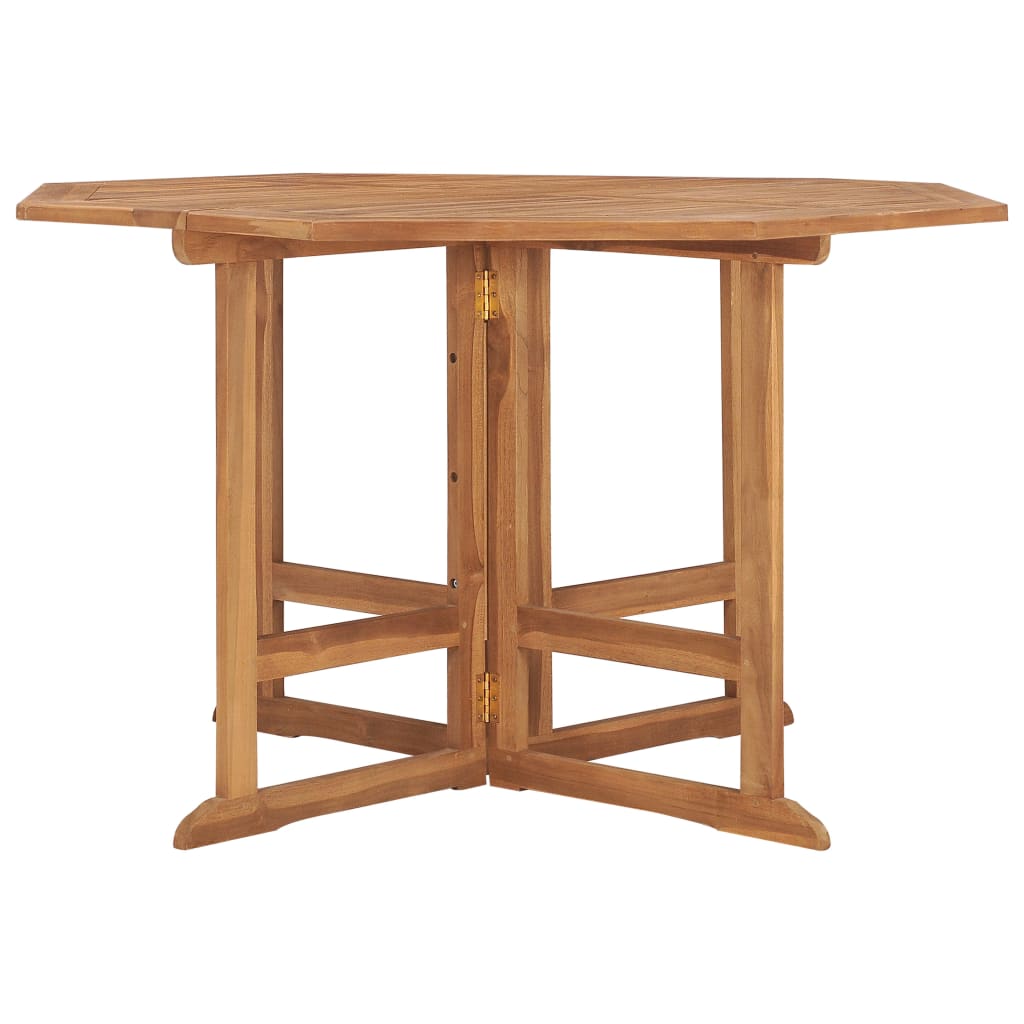 Garten-Esstisch Klappbar 120x120x75 cm Massivholz Teak