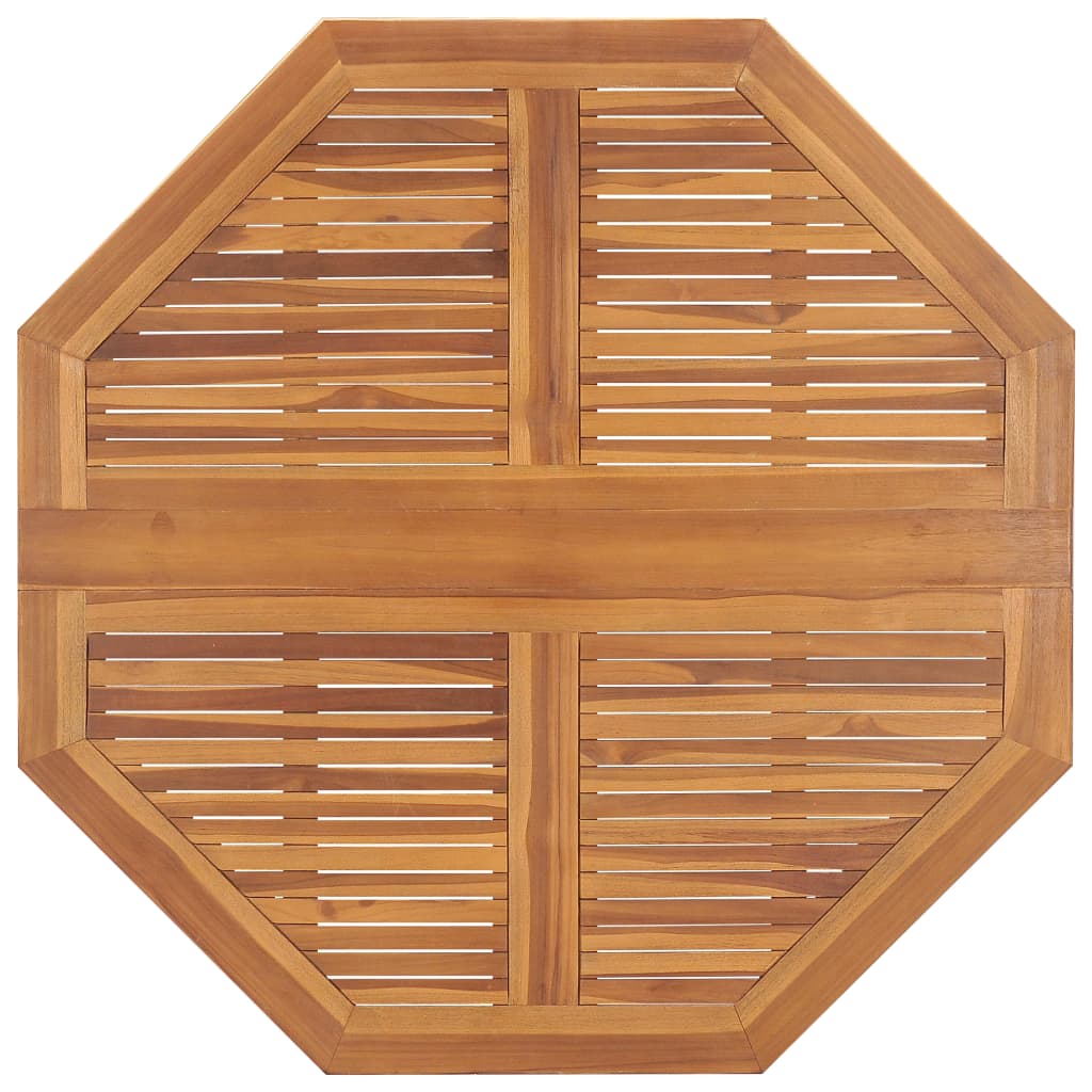 Garten-Esstisch Klappbar 120x120x75 cm Massivholz Teak