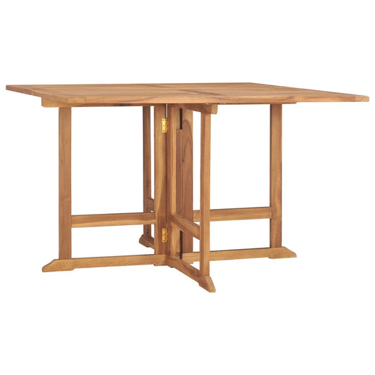 Garten-Esstisch Klappbar 120x120x75 cm Massivholz Teak