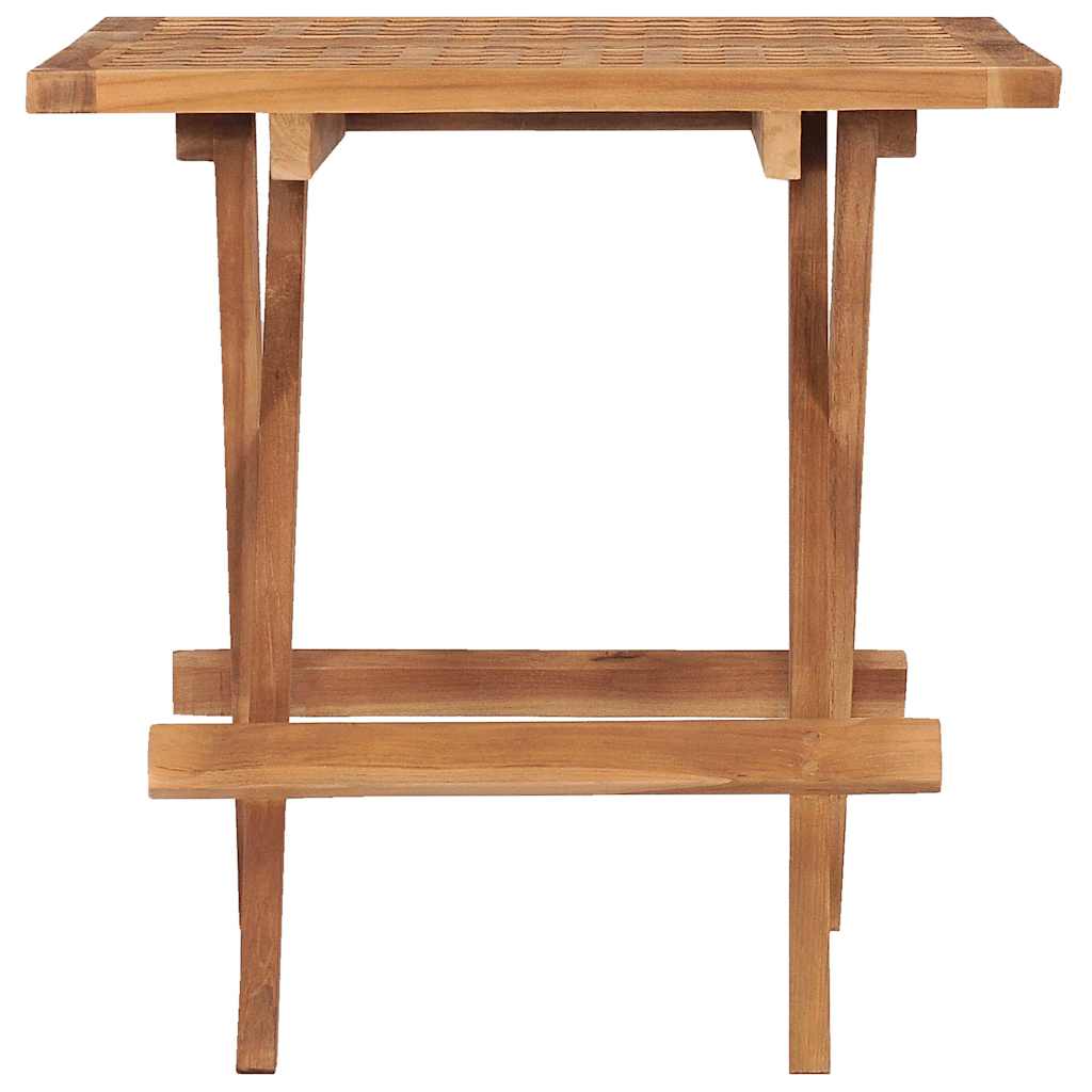 Klappbarer Gartentisch 50x50x50 cm Teak Massivholz