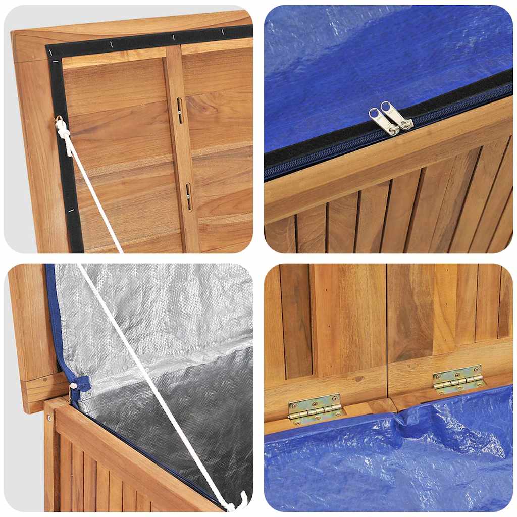 Gartenbox 90x50x58 cm Massivholz Teak