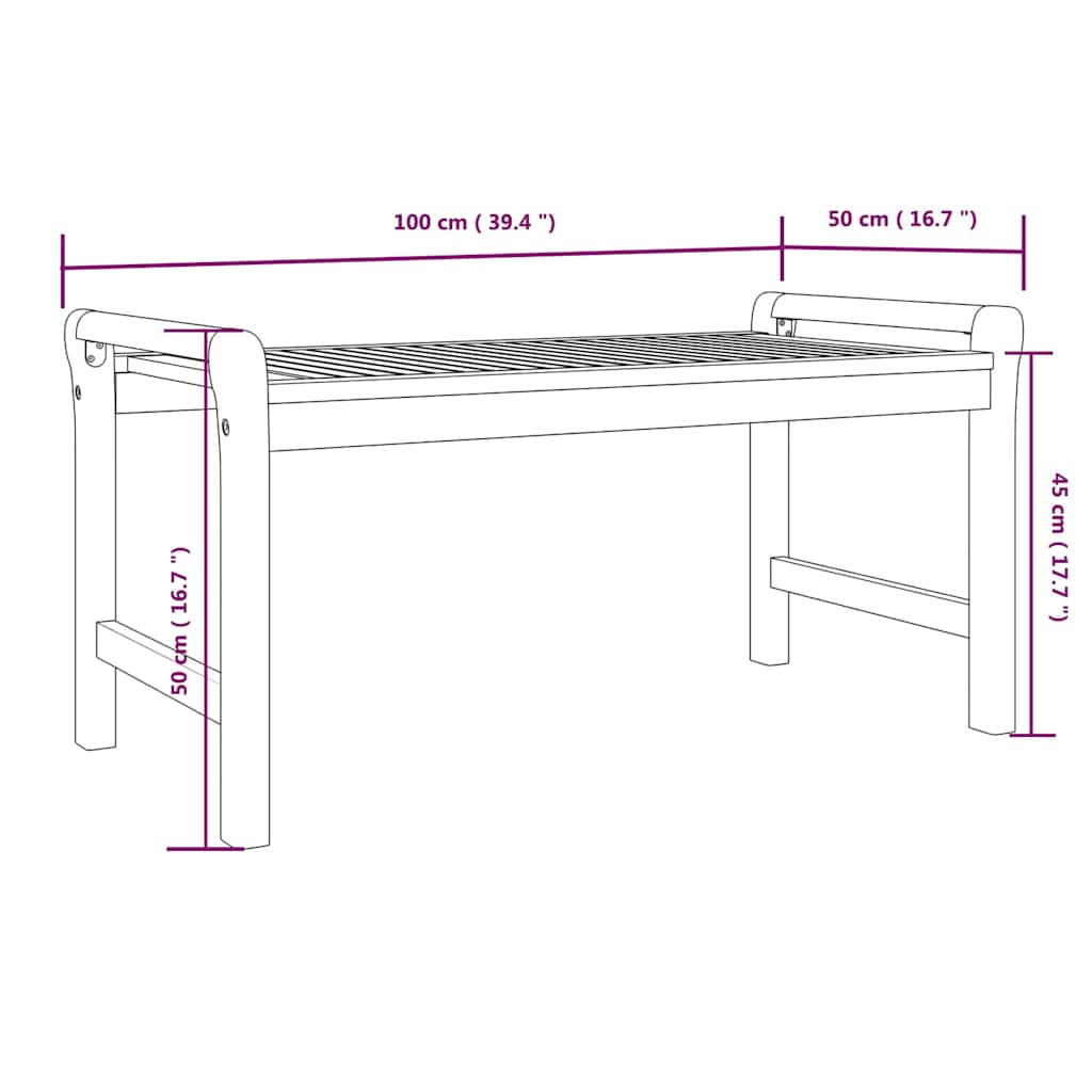 4-tlg. Garten-Lounge-Set mit Kissen Massivholz Akazie