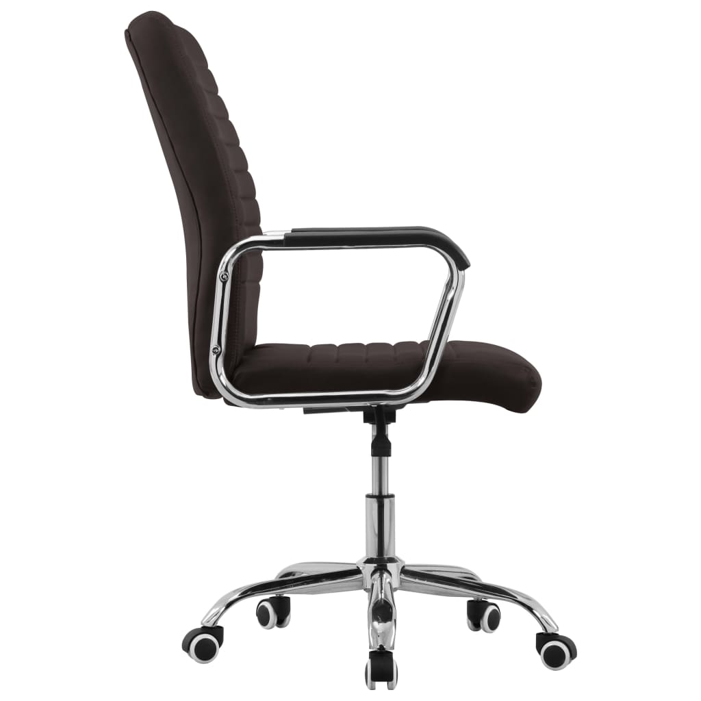 Bürostuhl Drehbar Braun Stoff