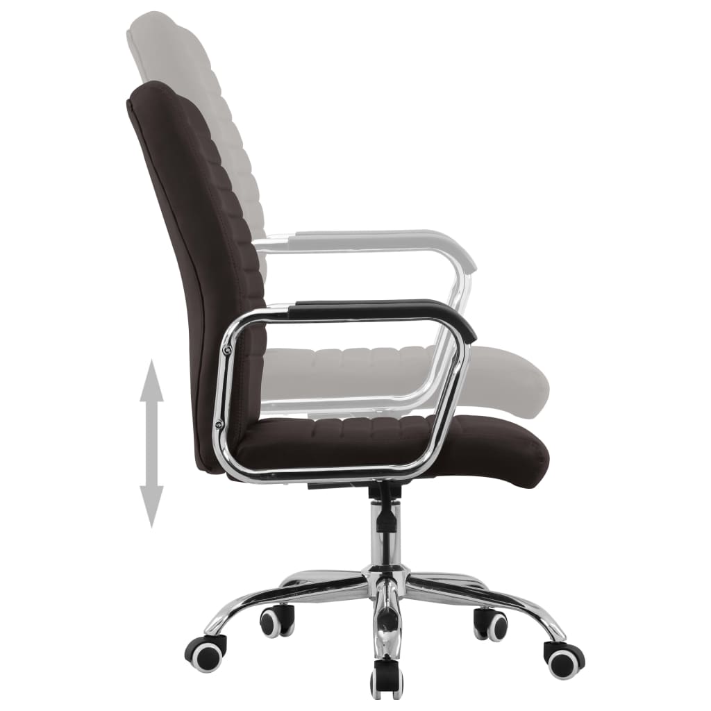 Bürostuhl Drehbar Braun Stoff