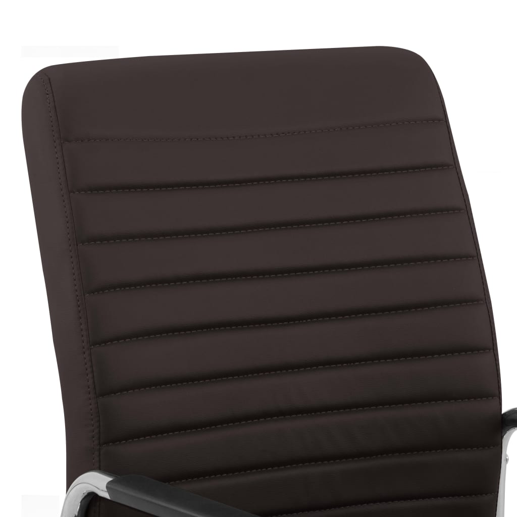 Bürostuhl Drehbar Braun Stoff