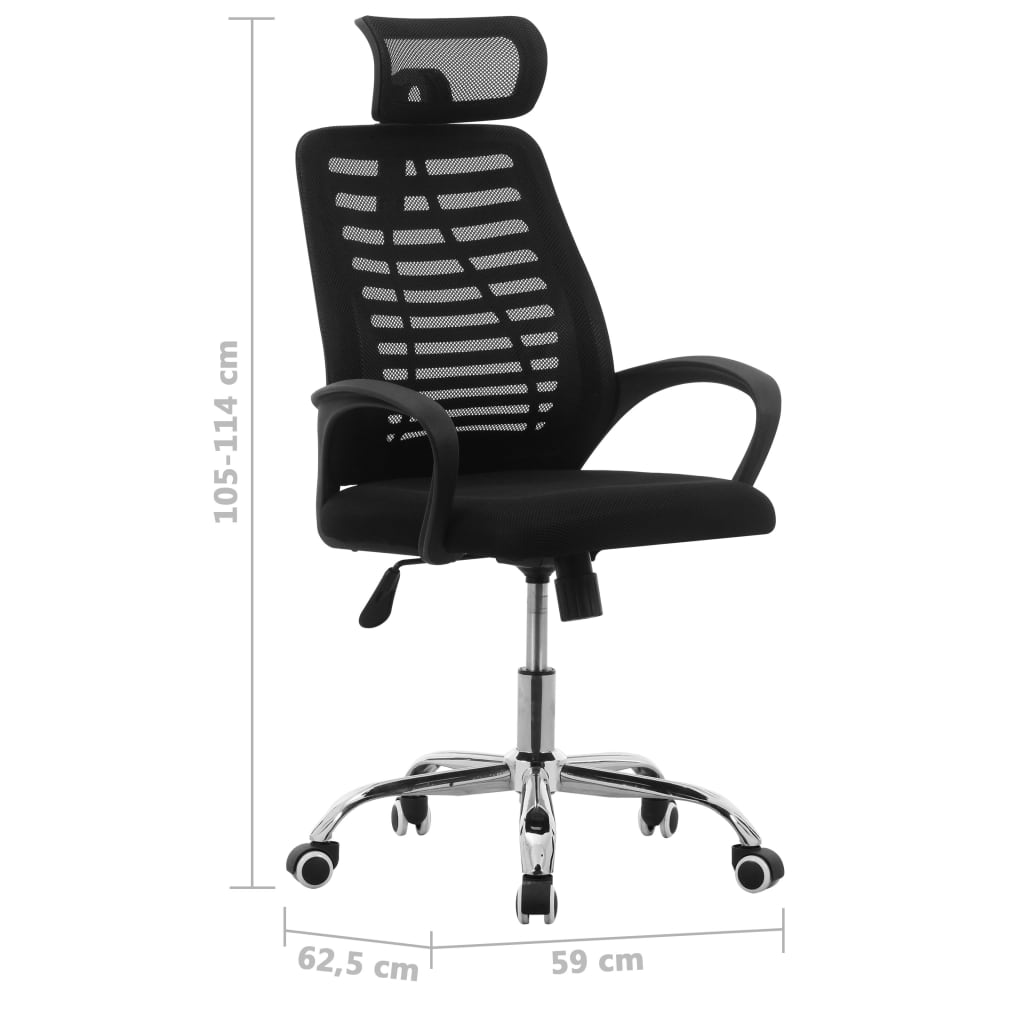 Bürostuhl Drehbar Schwarz Netzgewebe