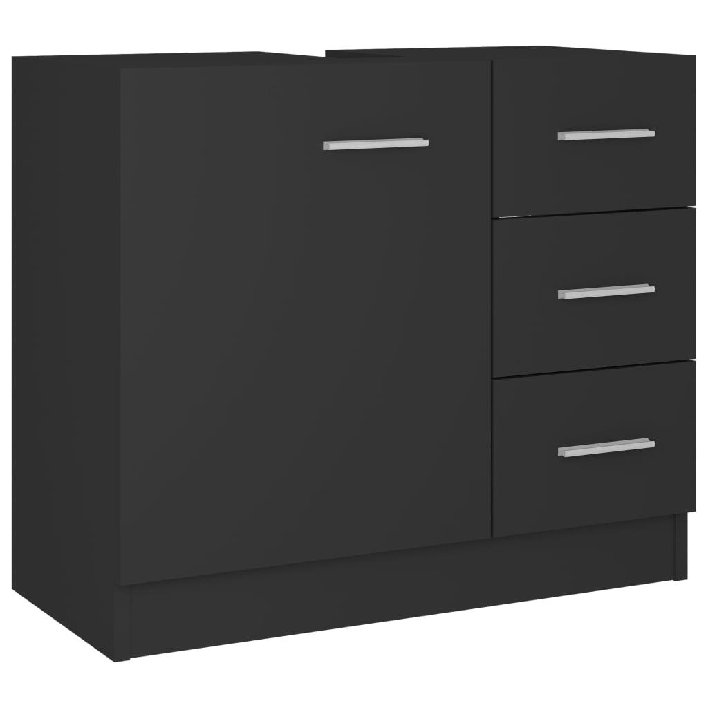 Waschbeckenunterschrank Grau 63x30x54 cm Holzwerkstoff