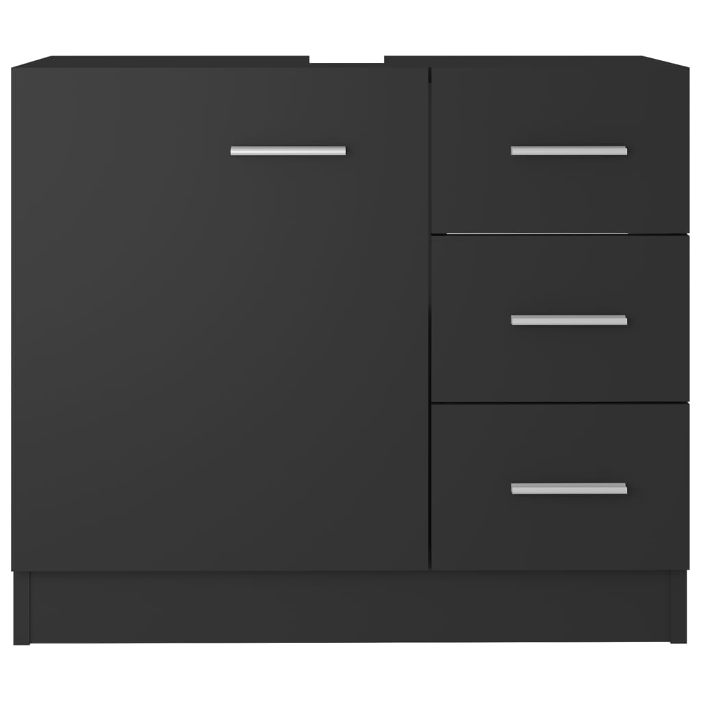Waschbeckenunterschrank Grau 63x30x54 cm Holzwerkstoff