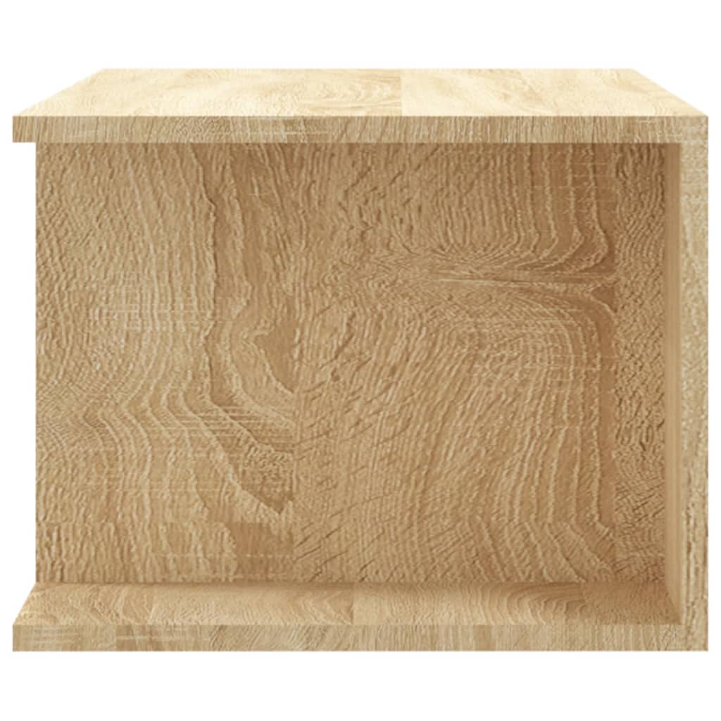 Meuble TV avec lumières LED Chêne Sonoma 90x39x30cm