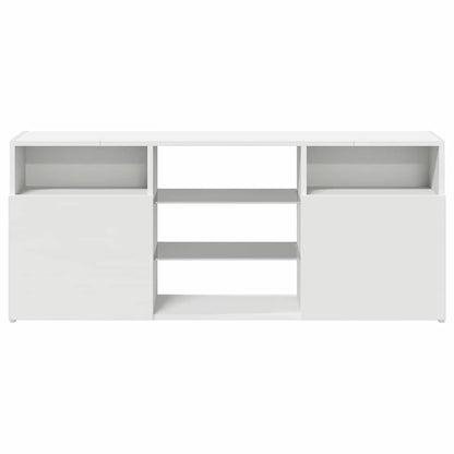 TV-Schrank mit LED-Leuchten Weiß 120x30x50 cm