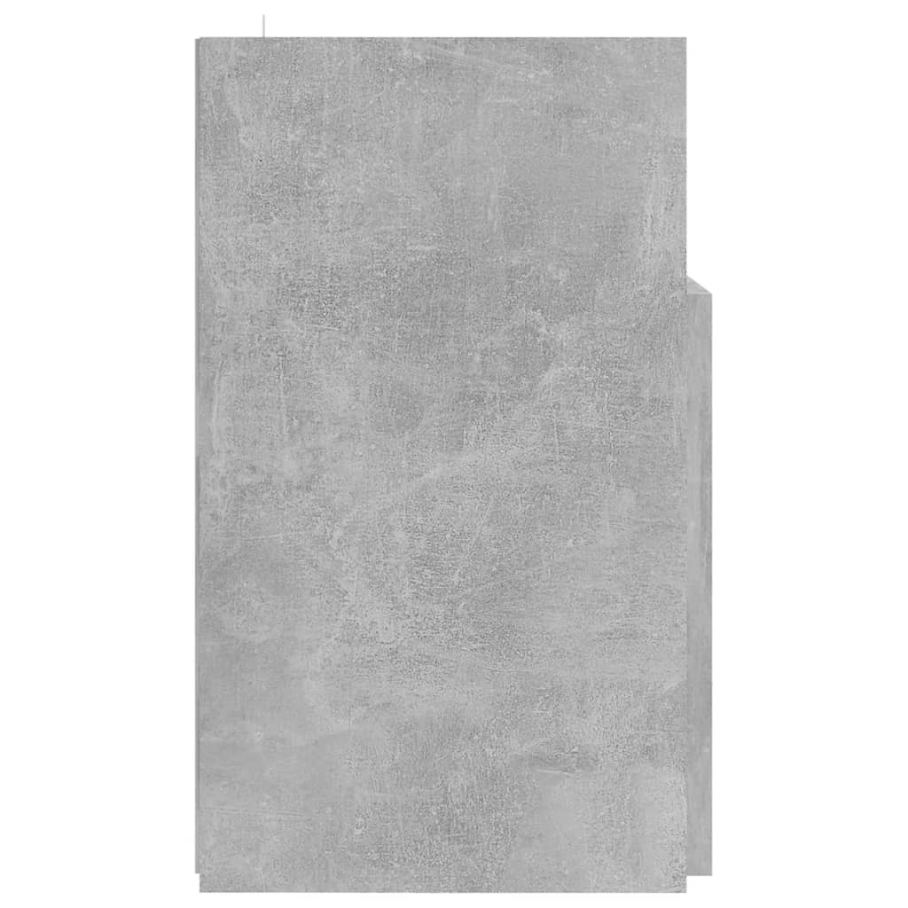 Meuble TV avec lumières LED gris béton 120x30x50 cm