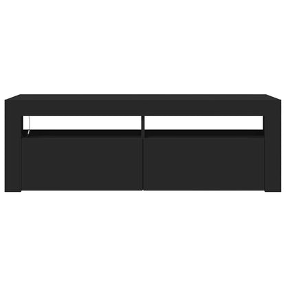 TV-Schrank mit LED-Leuchten Schwarz 120x35x40 cm