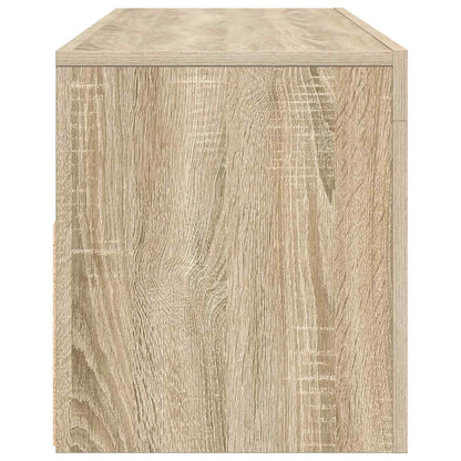 TV-Schrank mit LED-Leuchten Sonoma-Eiche 120x35x40 cm