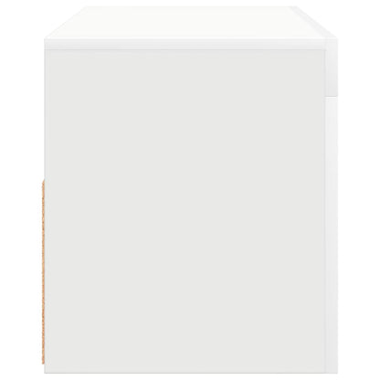 TV-Schrank mit LED-Leuchten Weiß 90x35x40 cm