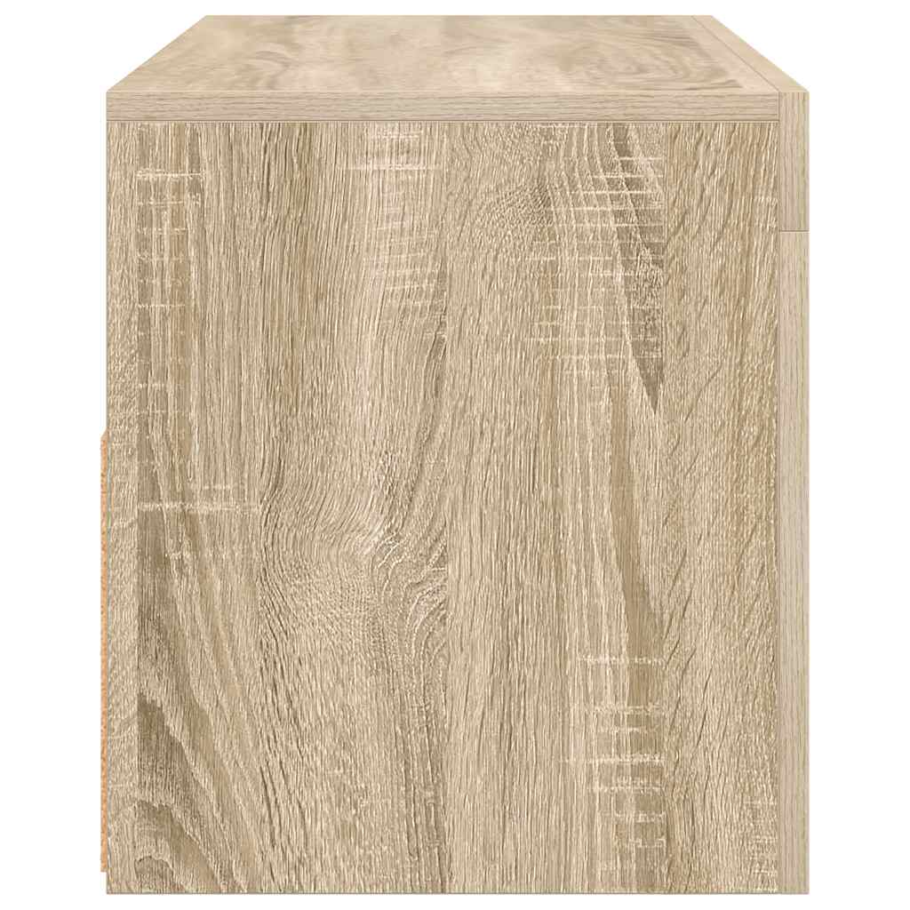 TV-Schrank mit LED-Leuchten Sonoma-Eiche 90x35x40 cm