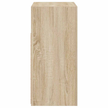 Sideboard mit LED-Leuchten Sonoma-Eiche 80x35x75 cm