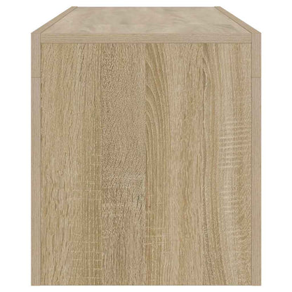 TV-Schrank mit LED-Leuchten Sonoma-Eiche 120x35x40 cm