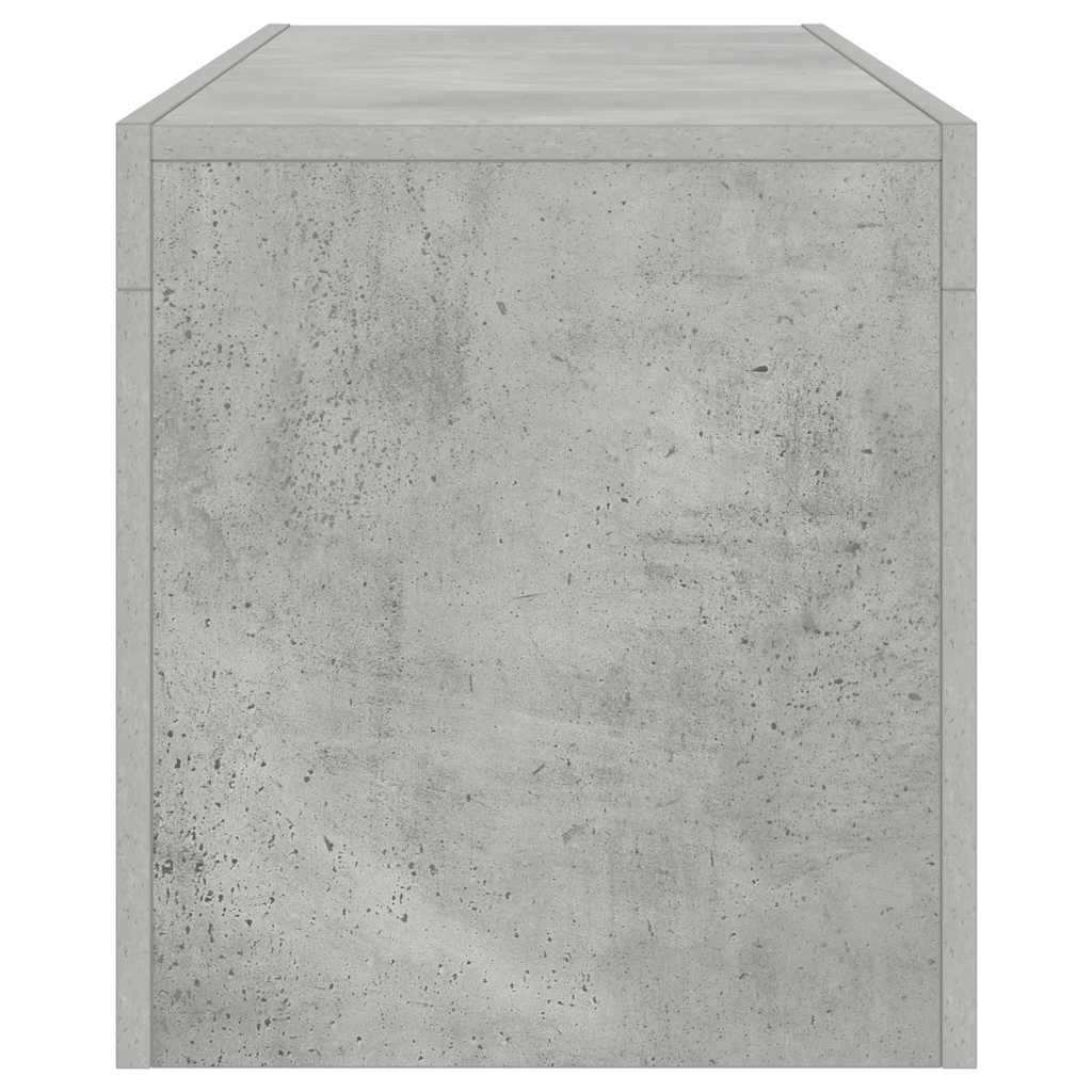 TV-Schrank mit LED-Beleuchtung Betongrau 120x35x40 cm