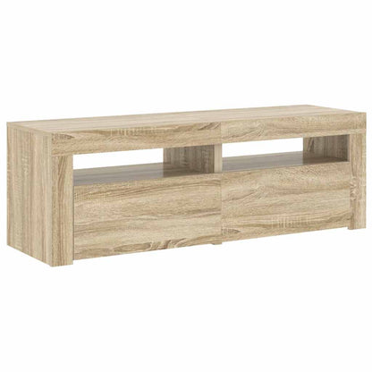 TV-Schrank mit LED-Leuchten Sonoma-Eiche 120x35x40 cm