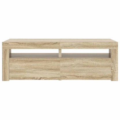 TV-Schrank mit LED-Leuchten Sonoma-Eiche 120x35x40 cm