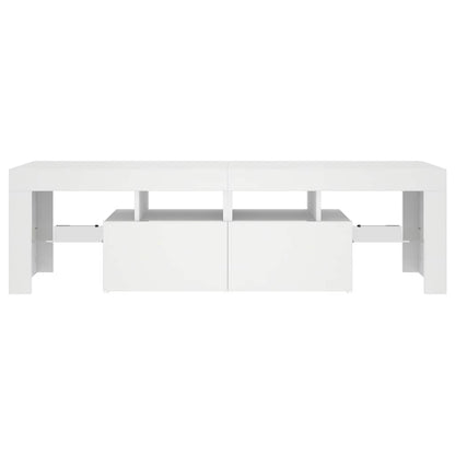TV-Schrank mit LED-Beleuchtung Weiß 140x36,5x40 cm