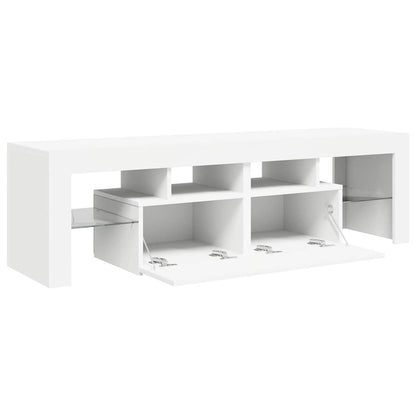TV-Schrank mit LED-Beleuchtung Weiß 140x36,5x40 cm