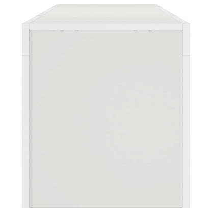 TV-Schrank mit LED-Beleuchtung Weiß 140x36,5x40 cm