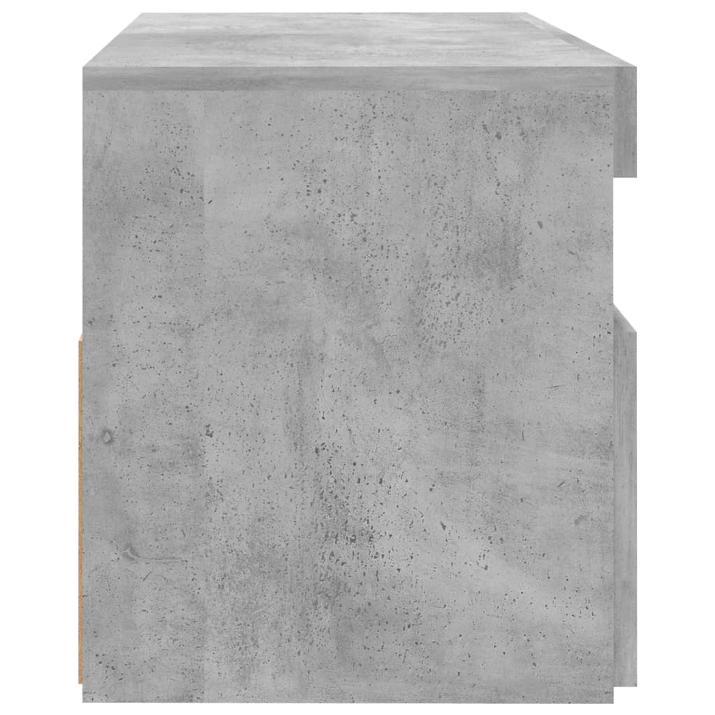 TV cabinet with LED lights, concrete grey, 60 x 35 x 40 cm