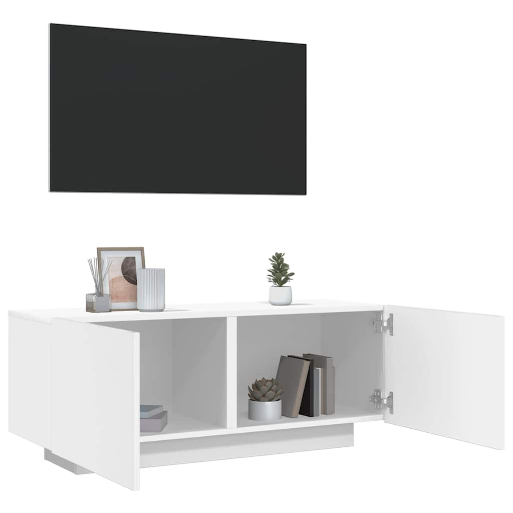 TV-Schrank Weiß 100x35x40 cm Holzwerkstoff