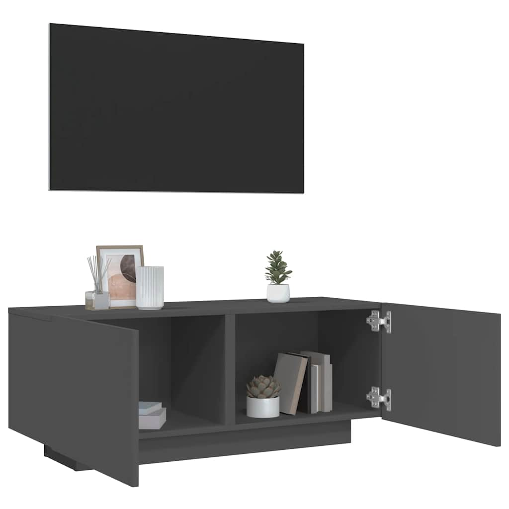 TV-Schrank Grau 100x35x40 cm Holzwerkstoff