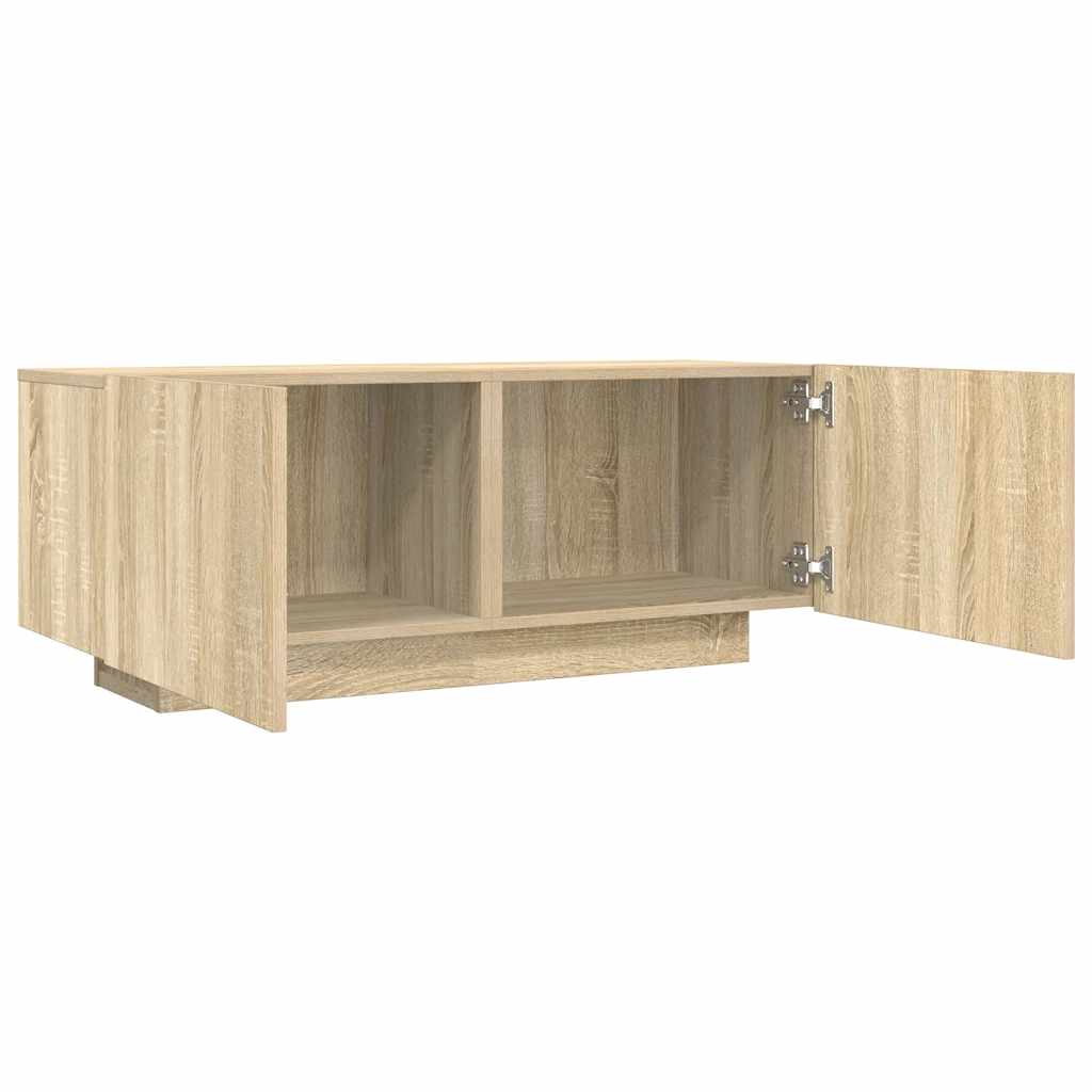 Meuble TV chêne Sonoma 100x35x40 cm matériau bois