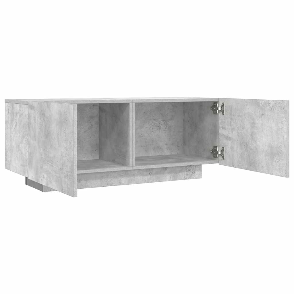 TV-Schrank Betongrau 100x35x40 cm Holzwerkstoff