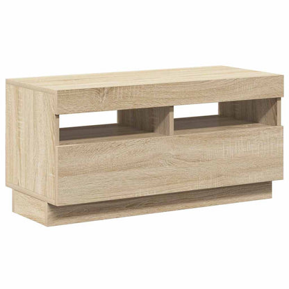 TV-Schrank mit LED-Leuchten Sonoma-Eiche 80x35x40 cm