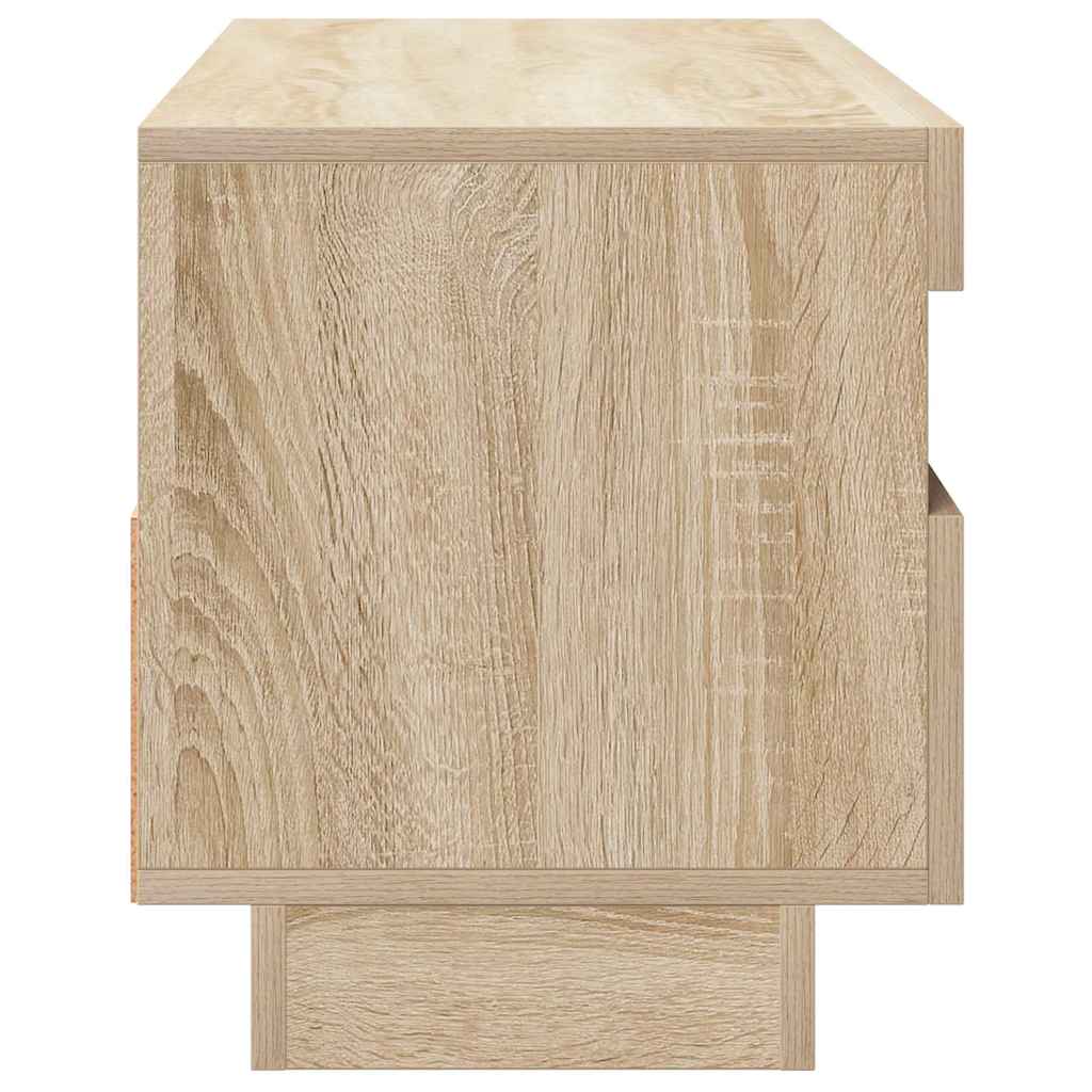 TV-Schrank mit LED-Leuchten Sonoma-Eiche 100x35x40 cm