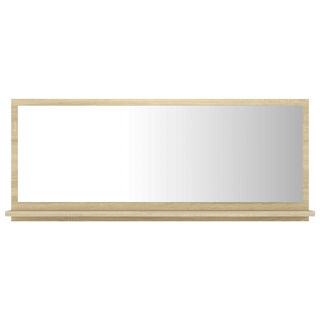 Badspiegel Sonoma-Eiche 90x10,5x37 cm Holzwerkstoff