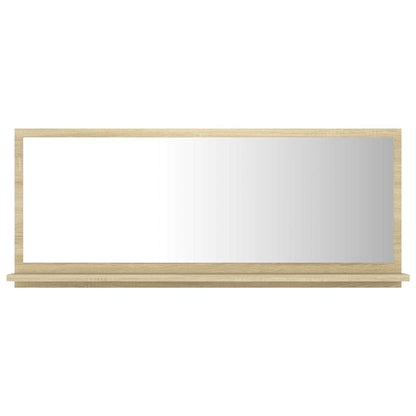 Badspiegel Sonoma-Eiche 90x10,5x37 cm Holzwerkstoff