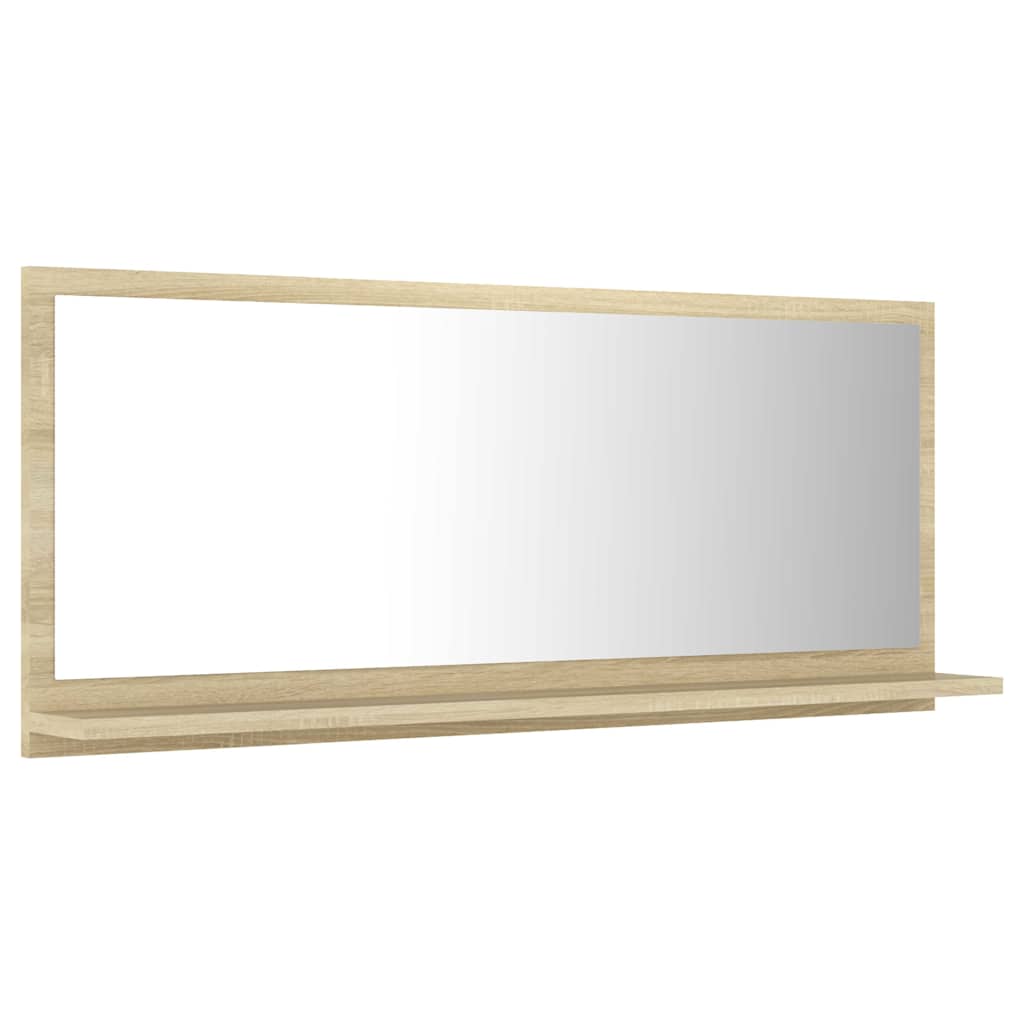 Badspiegel Sonoma-Eiche 90x10,5x37 cm Holzwerkstoff