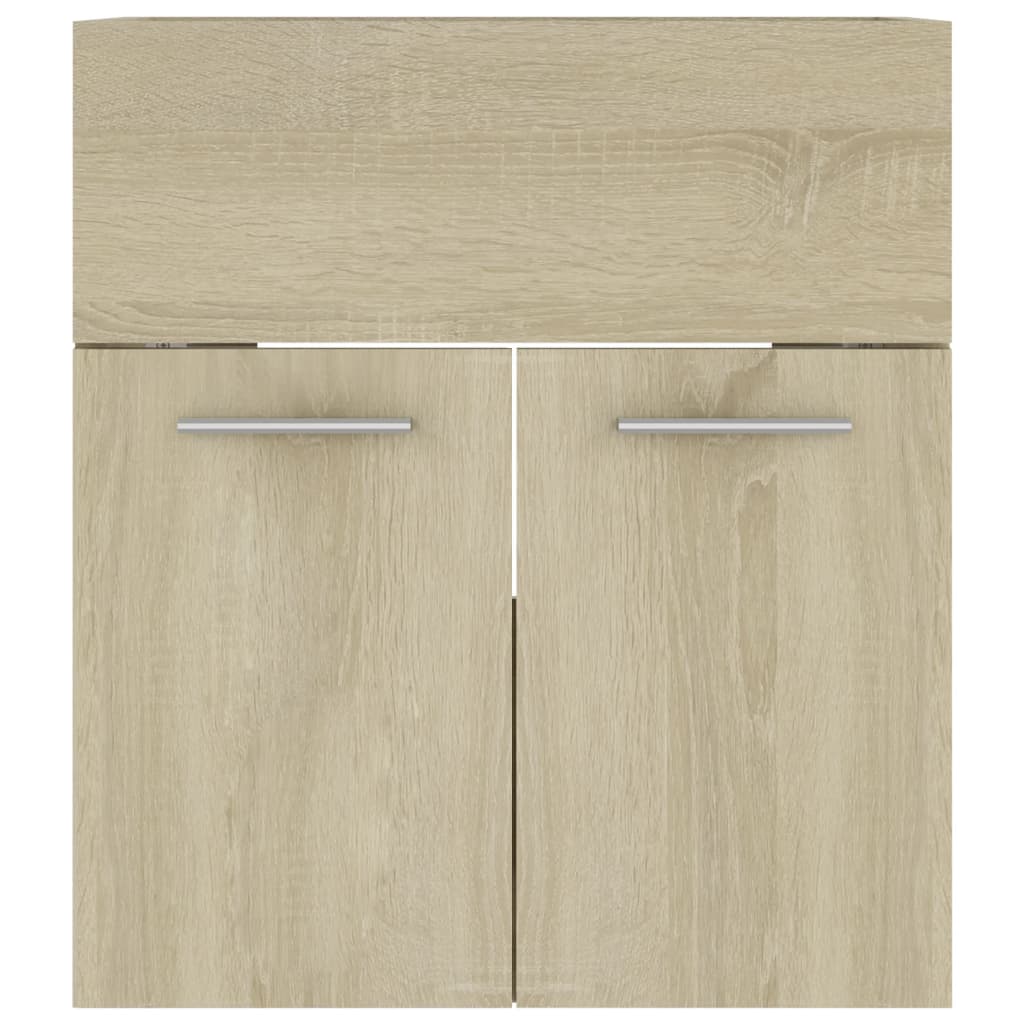 Waschbeckenunterschrank Sonoma-Eiche 41x38,5x46cm Holzwerkstoff