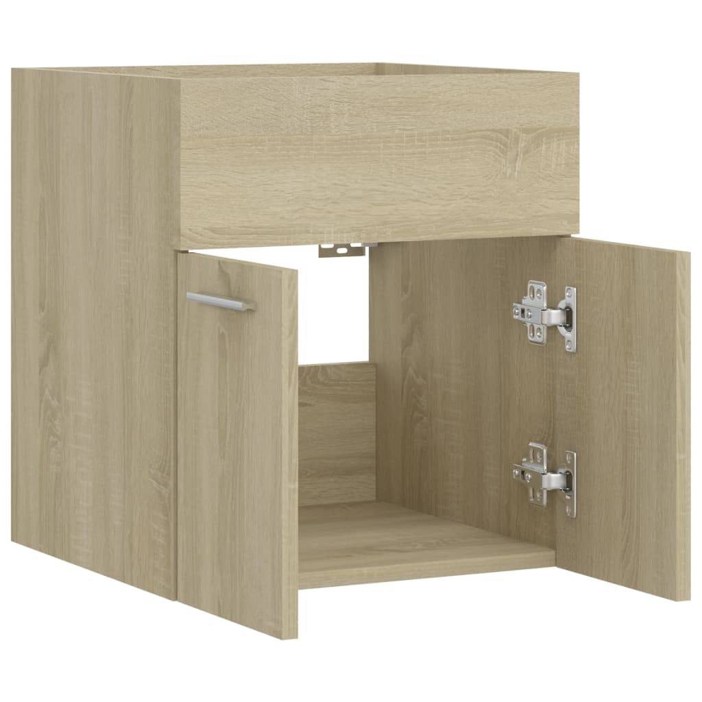 Waschbeckenunterschrank Sonoma-Eiche 41x38,5x46cm Holzwerkstoff