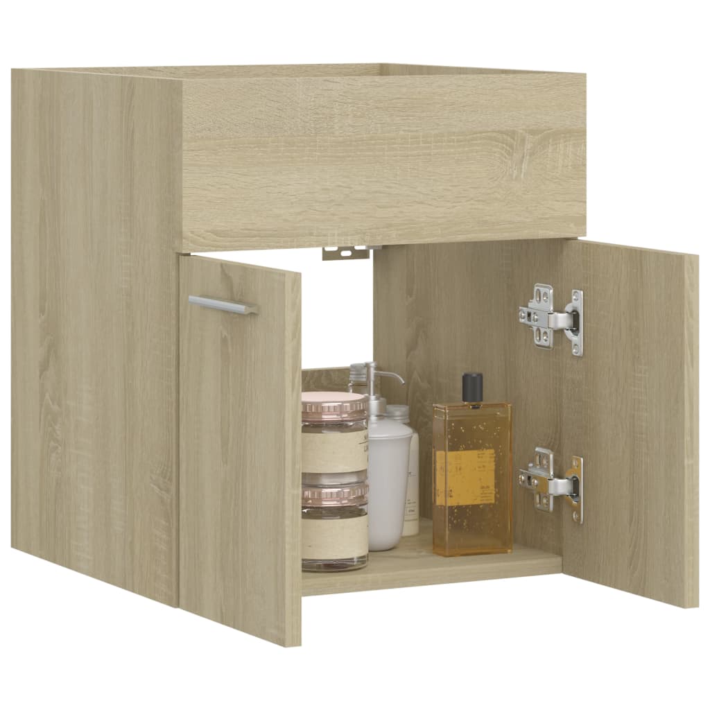 Waschbeckenunterschrank Sonoma-Eiche 41x38,5x46cm Holzwerkstoff