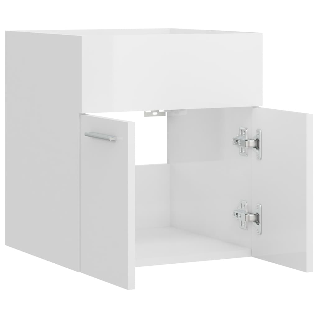 Meuble sous lavabo blanc brillant 41x38,5x46cm