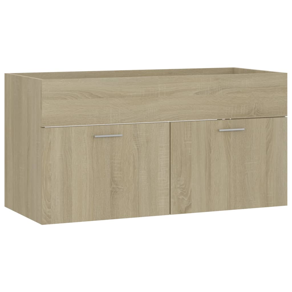 Meuble vasque chêne Sonoma 90x38,5x46cm matière bois