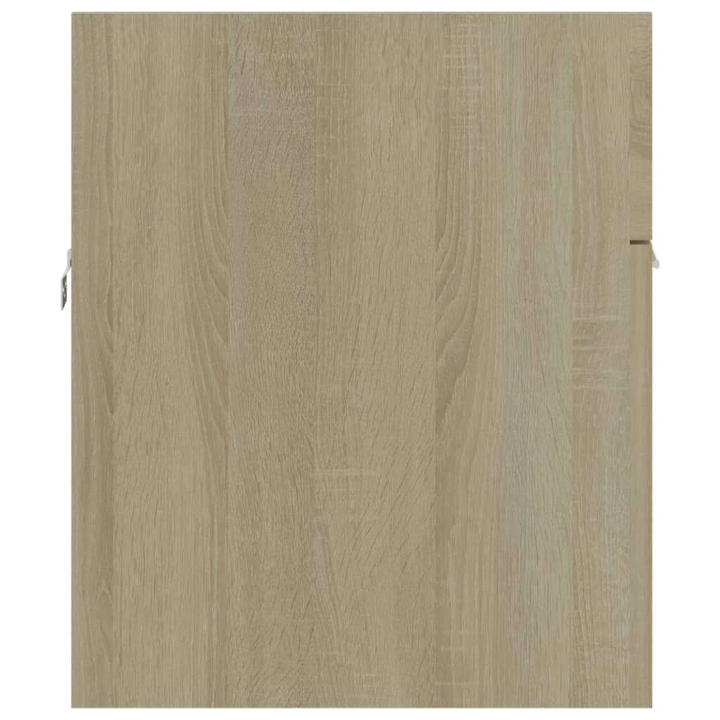 Meuble vasque chêne Sonoma 90x38,5x46cm matière bois