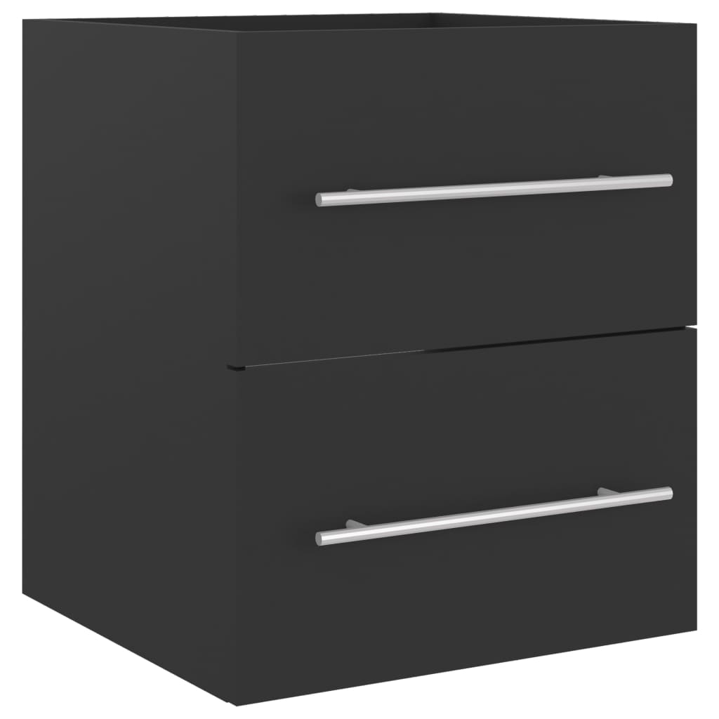 Waschbeckenunterschrank Grau 41x38,5x48 cm Holzwerkstoff