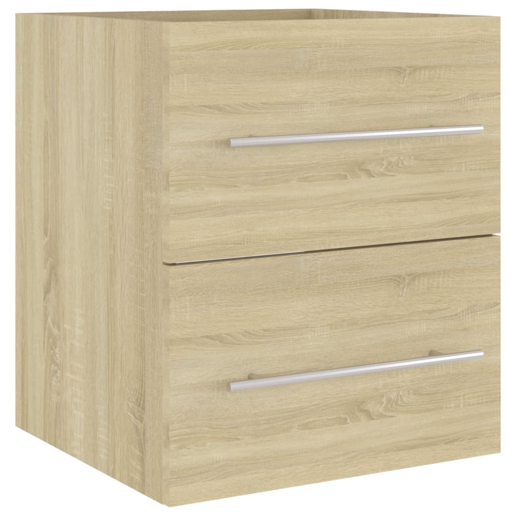 Waschbeckenunterschrank Sonoma-Eiche 41x38,5x48cm Holzwerkstoff