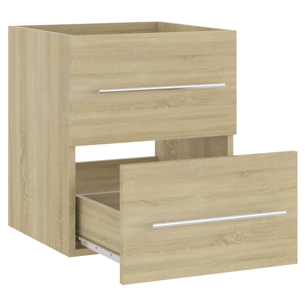 Meuble vasque chêne Sonoma 41x38,5x48cm matière bois